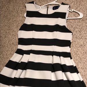 Black stripe dress