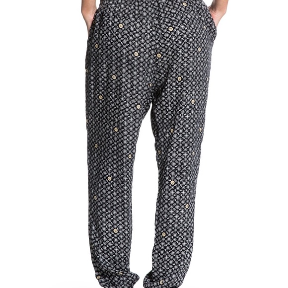 Roxy hipster comfy boho Midnight Rambler pants - Picture 3 of 7