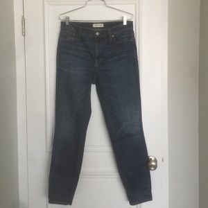 A Pair of Madewell High Riser Skinny Jeans