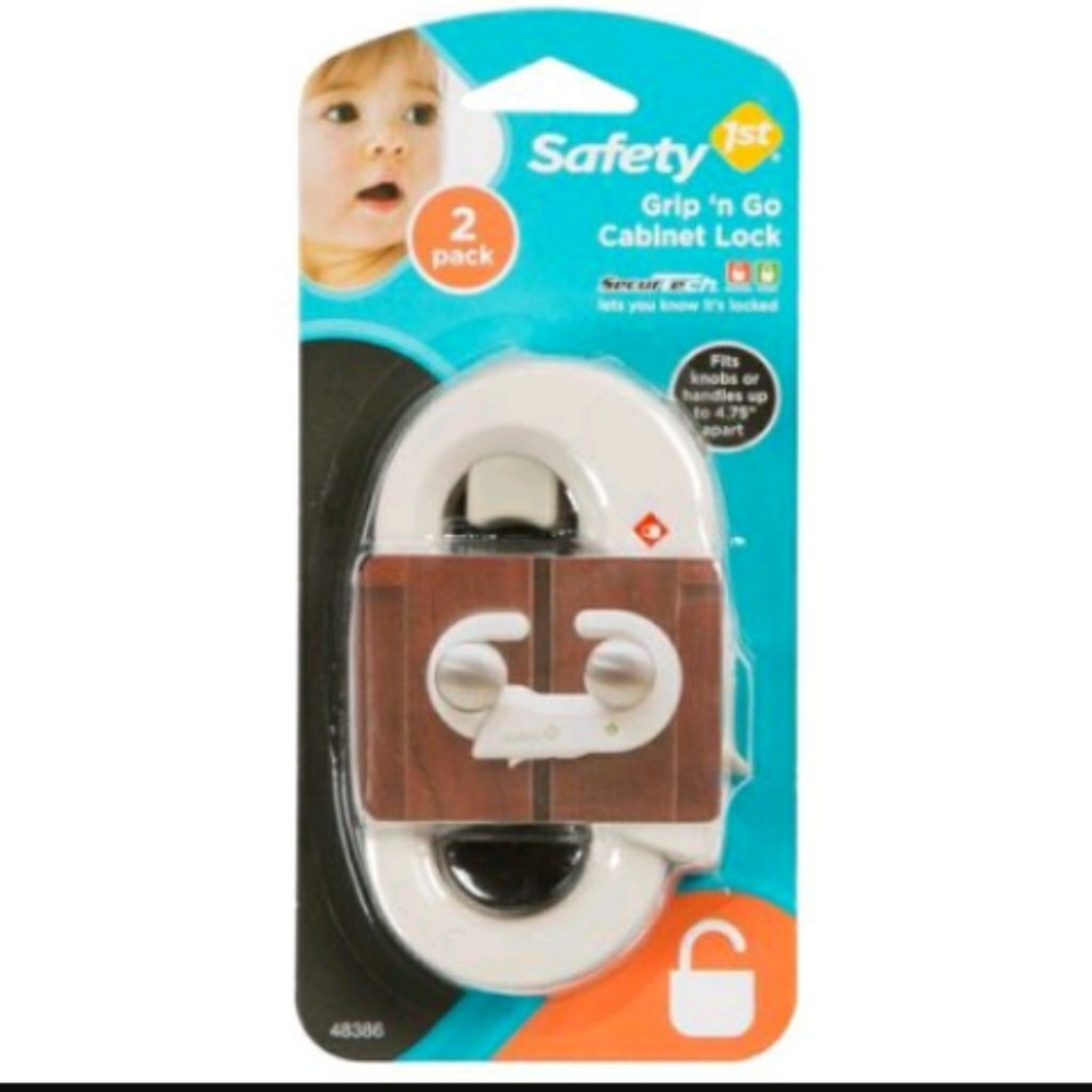 Grip 'n go cabinet lock