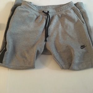 Gray Nike tech sweatpants