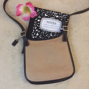 Coach Twill & Leather Crossbody