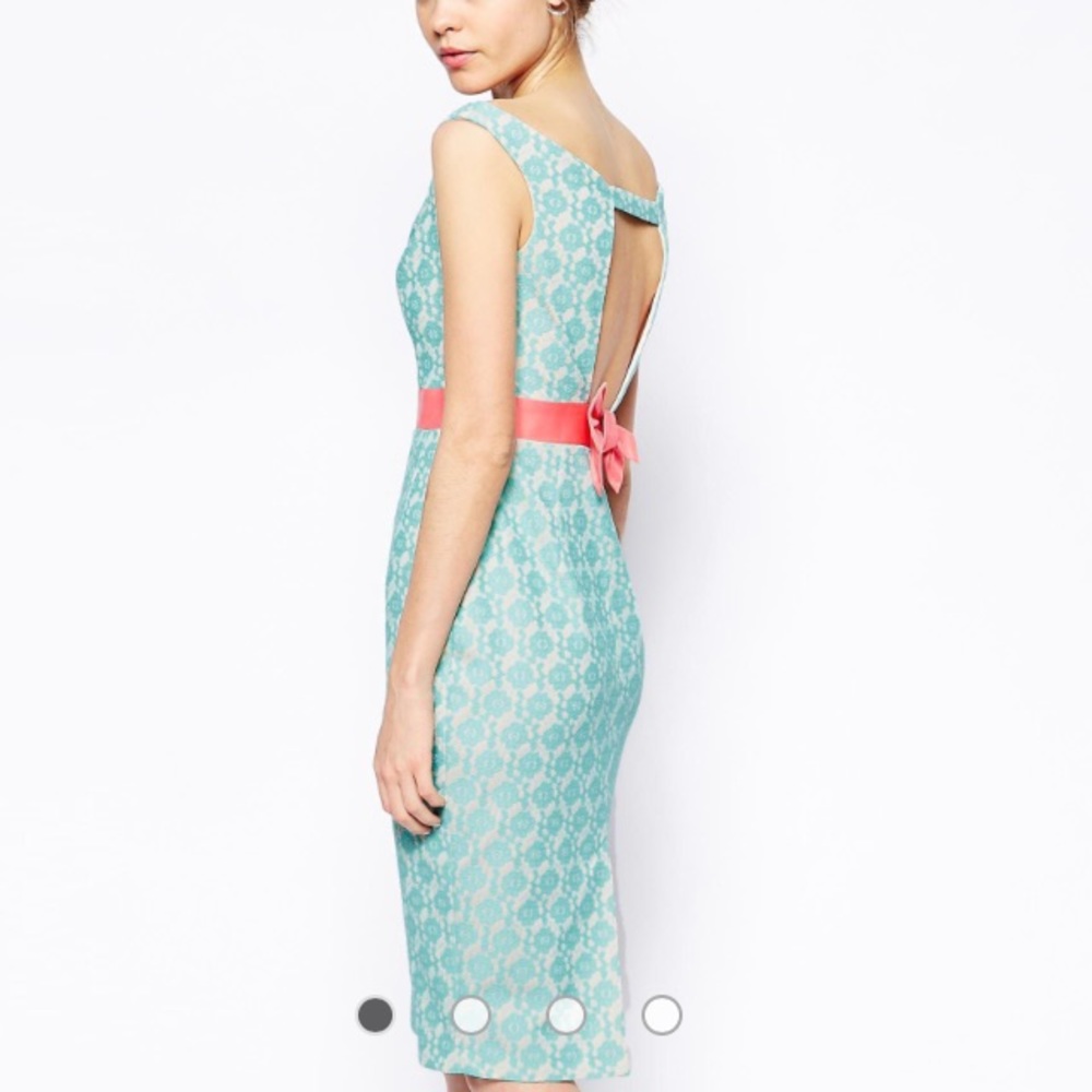 Asos midi lace pencil dress