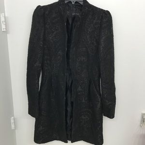 ZARA Jacquard Coat