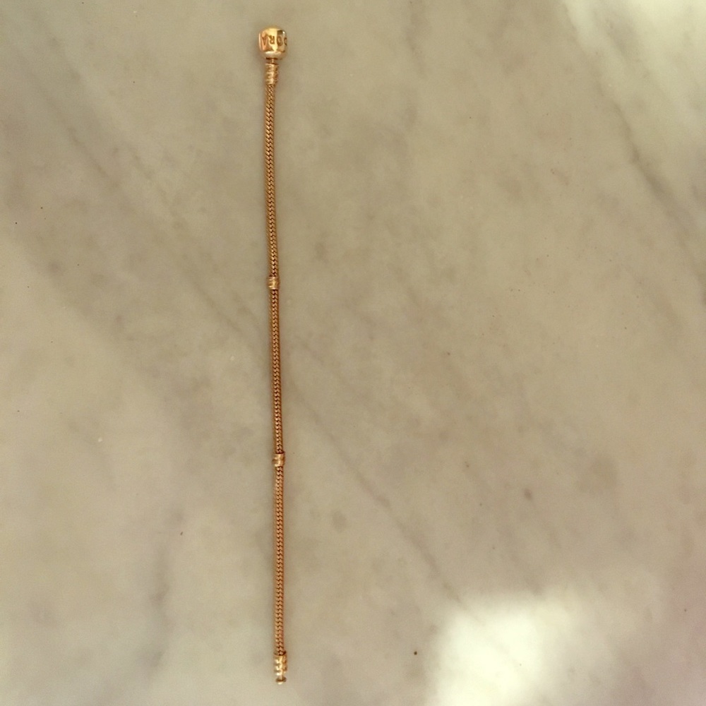 14 K Gold 7.9” Pandora Bracelet