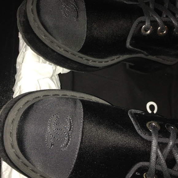 Chanel Velvet/Grosgrain Boots - Picture 6 of 7