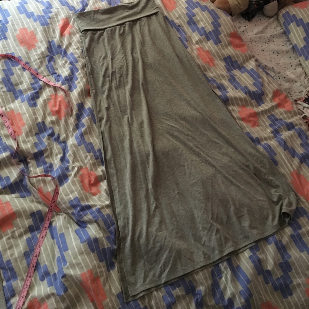 Gray Maxi Skirt
