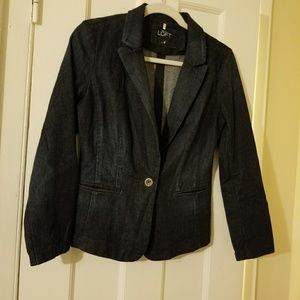ANNTAYLOR LOFT size 4 denim blazer