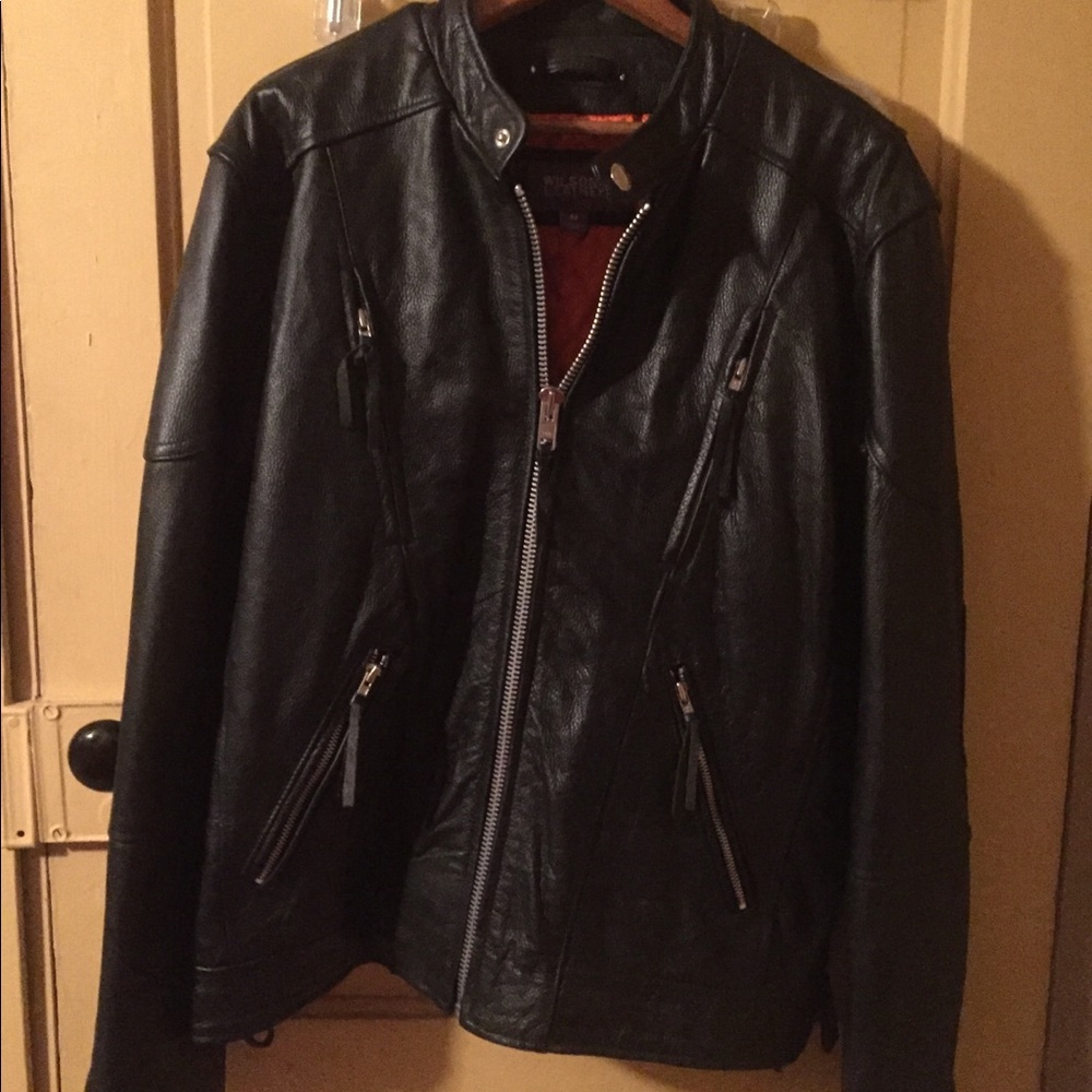 men’s medium leather motorcycle jacket
