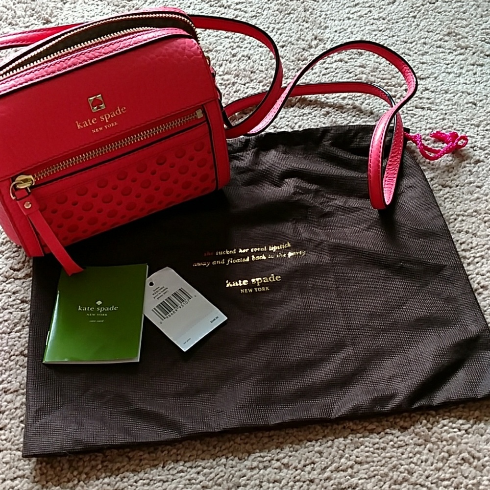 NWT  Kate Spade Watermelon Pink Cross body bag.