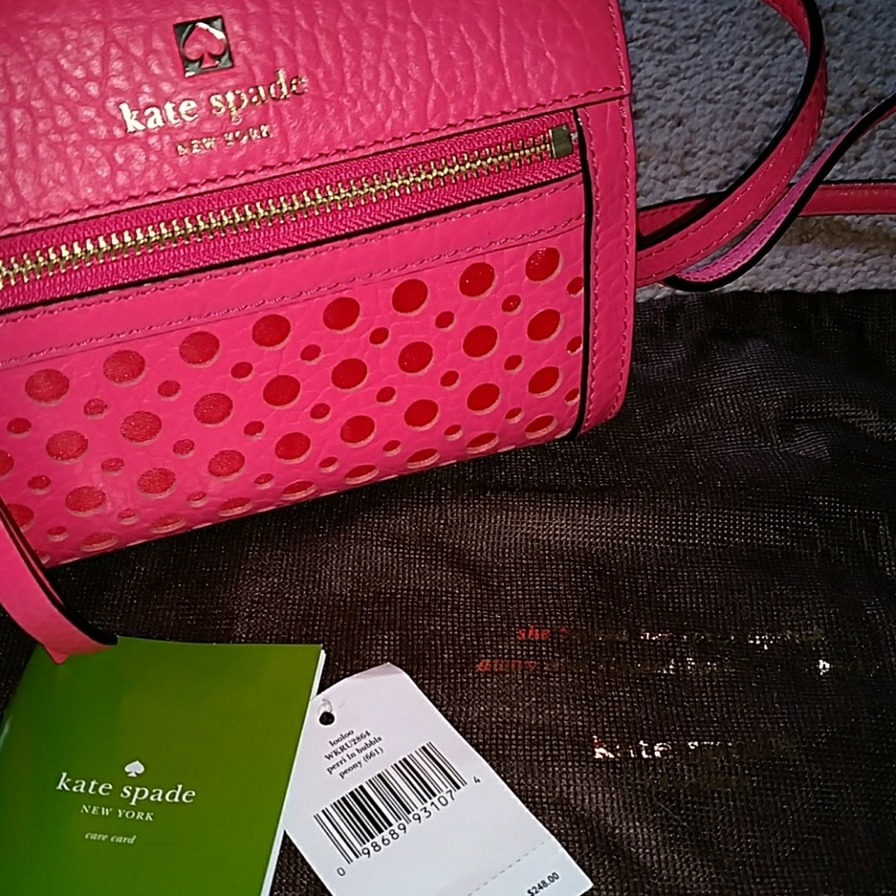 NWT Kate Spade Watermelon Pink Cross body bag. - Picture 2 of 5