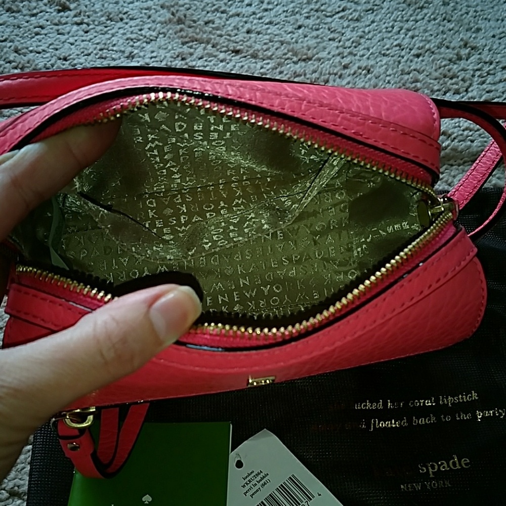 NWT Kate Spade Watermelon Pink Cross body bag. - Picture 3 of 5