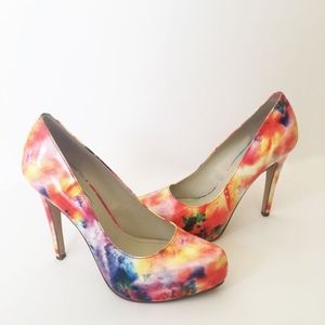 BCBG Generation Womens Platform Pumps Heels Sz 7 M