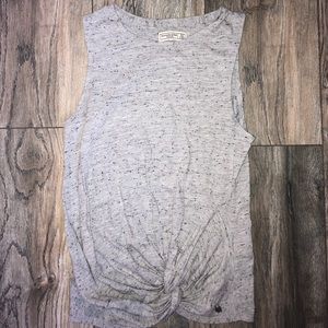 Abercrombie & Fitch Muscle Tee Speckled Grey