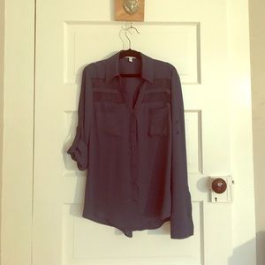 Express Portofino shirt with peep shoulders