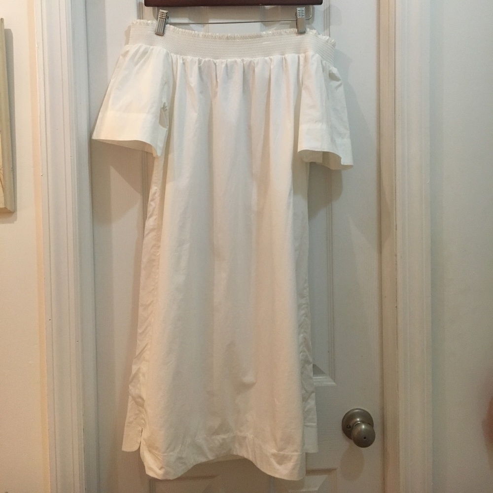 J.crew white off the shoulder sundress