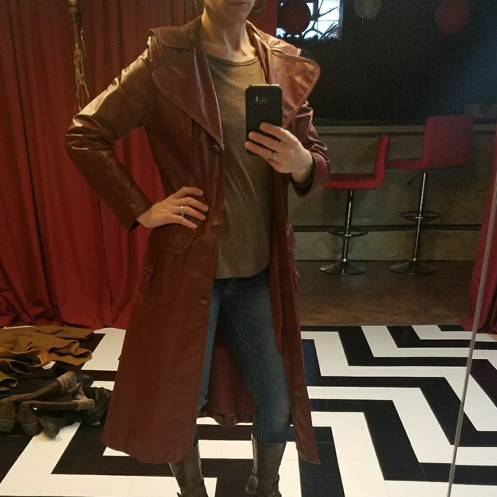 Vintage 70's leather coat
