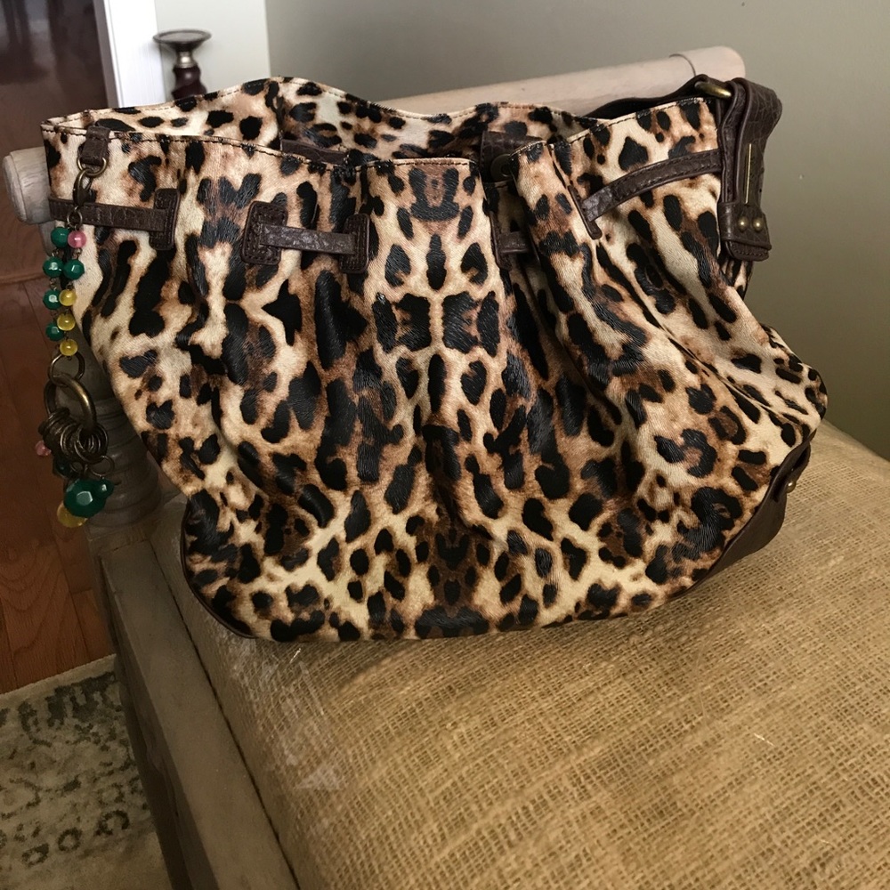Cute leopard print purse