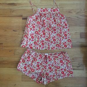Mon petit oiseau floral pj set ( Anthropologie)