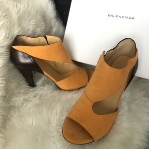 Balenciaga cutout detail bootie/ sandal