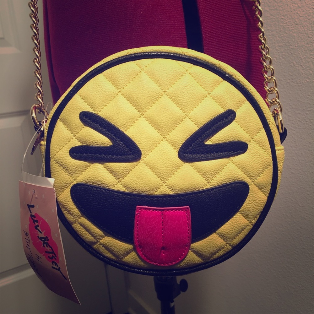 SOLD 😝 Betsey Johnson Emoji Crossbody 😝