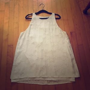 White Dahlia blouse with flower detail