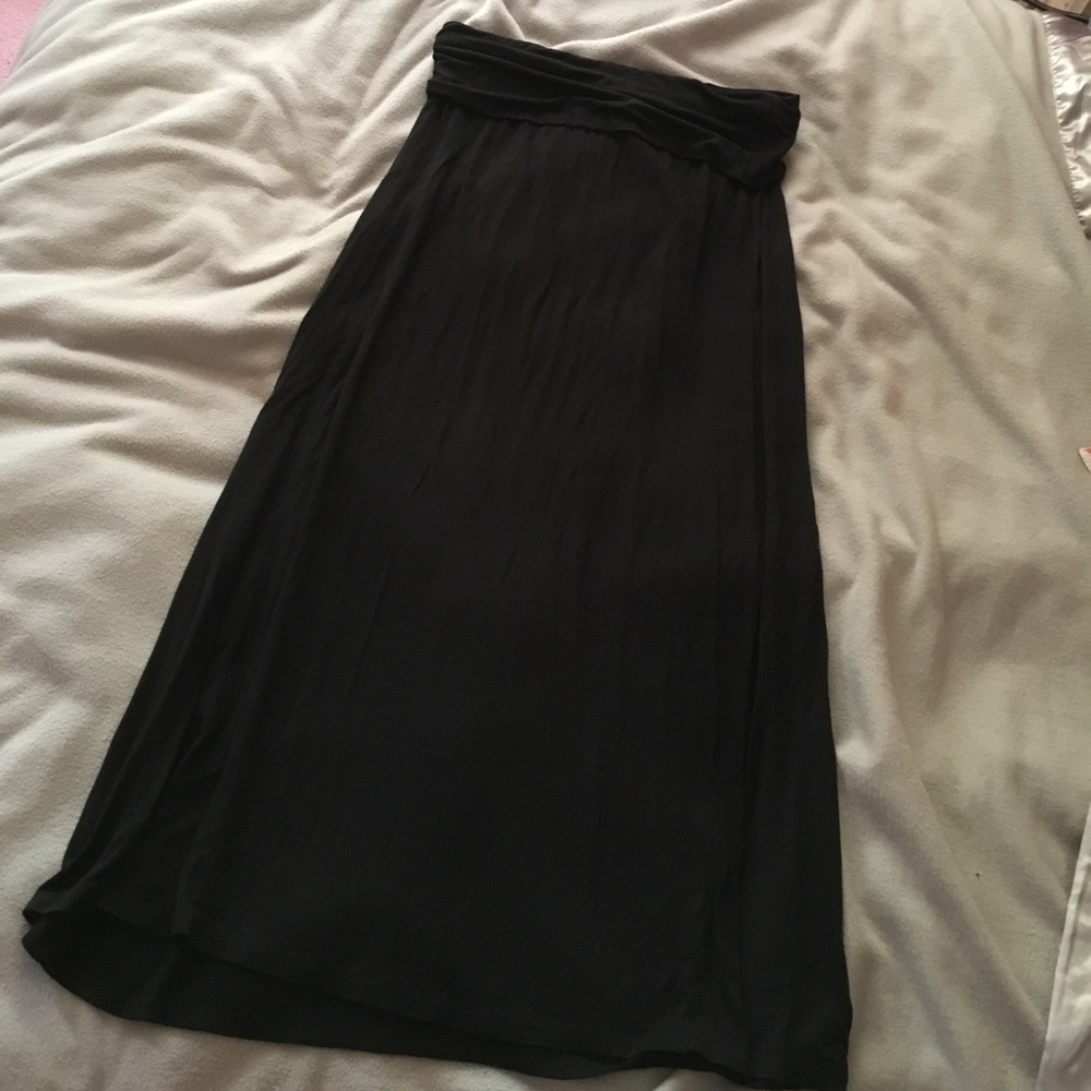 Black maxi skirt