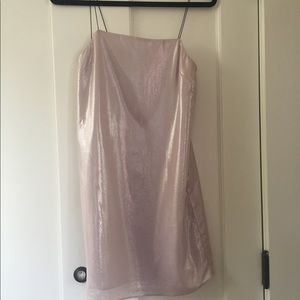 TopShop pink shimmer dress