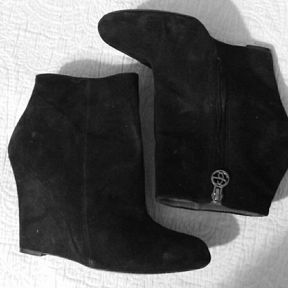 Black Suede Booties