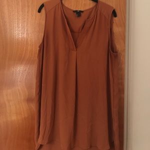 Burnt Orange Tunic Blouse
