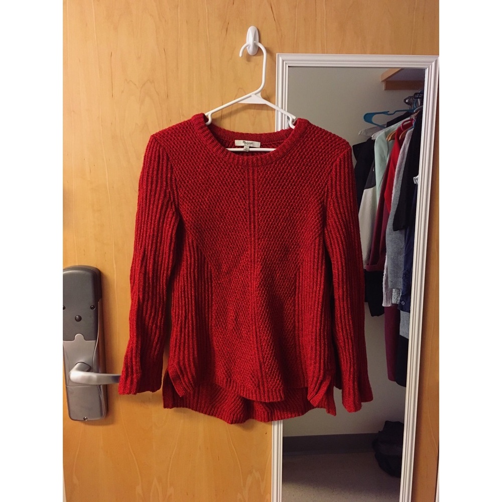 Madewell Knit Sweater Red XS