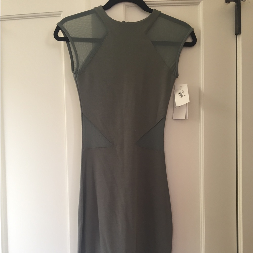 French Connection dress with mesh cutouts