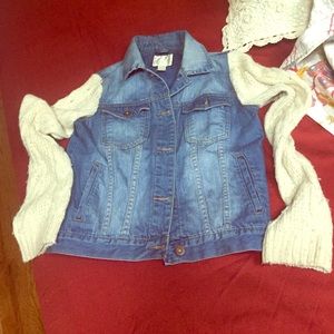 ✨LAST CALL JEAN JACKET/CABLE KNIT SLEEVES