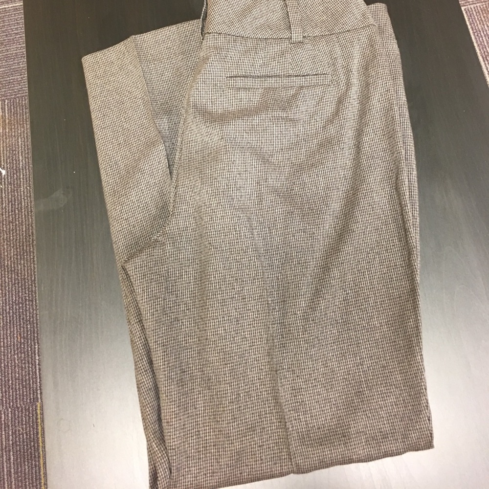 Brown and blue petite dress pants