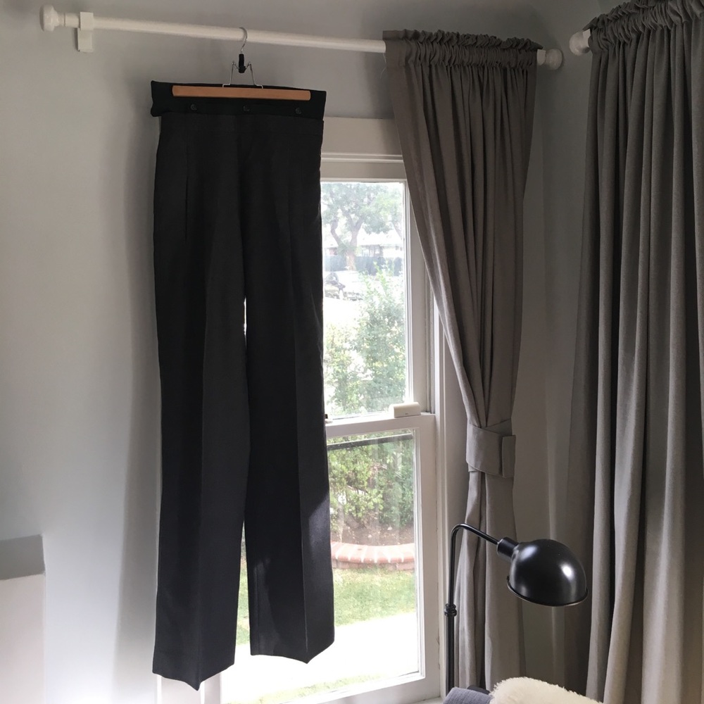 Martin Margiela High waisted wool trousers.