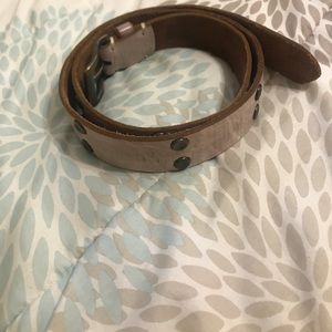 Leather belt