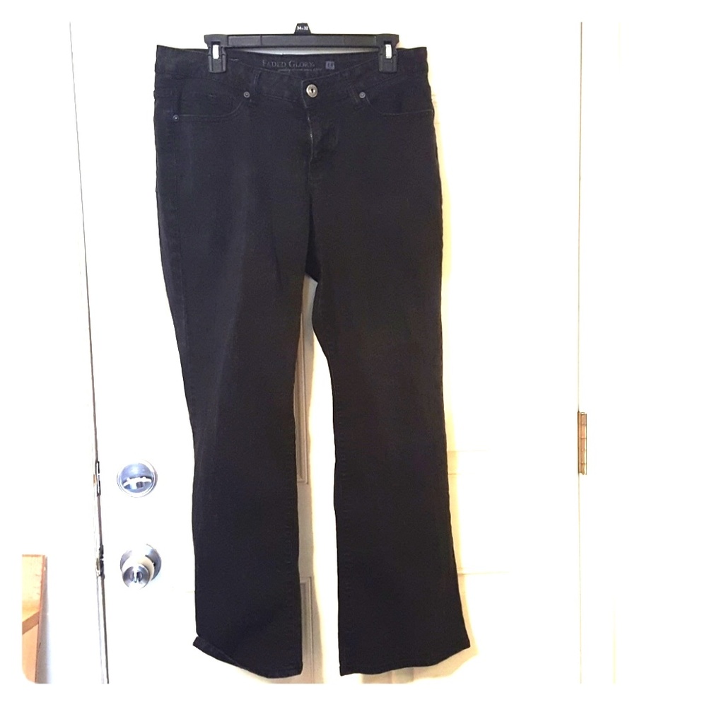 Boot cut black jeans