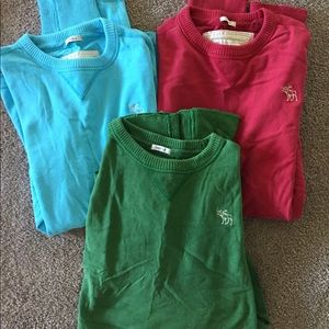 Abercrombie and Fitch muscle long sleeve tees