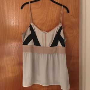 Loft geometric color block tank top