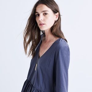 (2) Madewell peplum tees