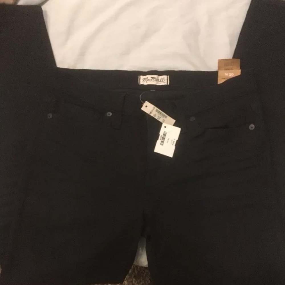 NWT30 Madewell black skinny skinny jeans