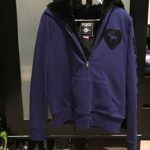 Purple VS PINK Faux Fur Jacket