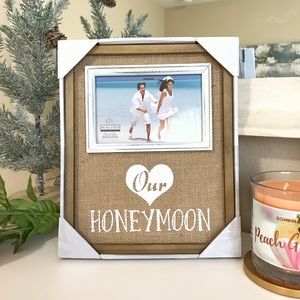 ❤️Malden 4x6 Our Honey Moon Picture Frame In Tan
