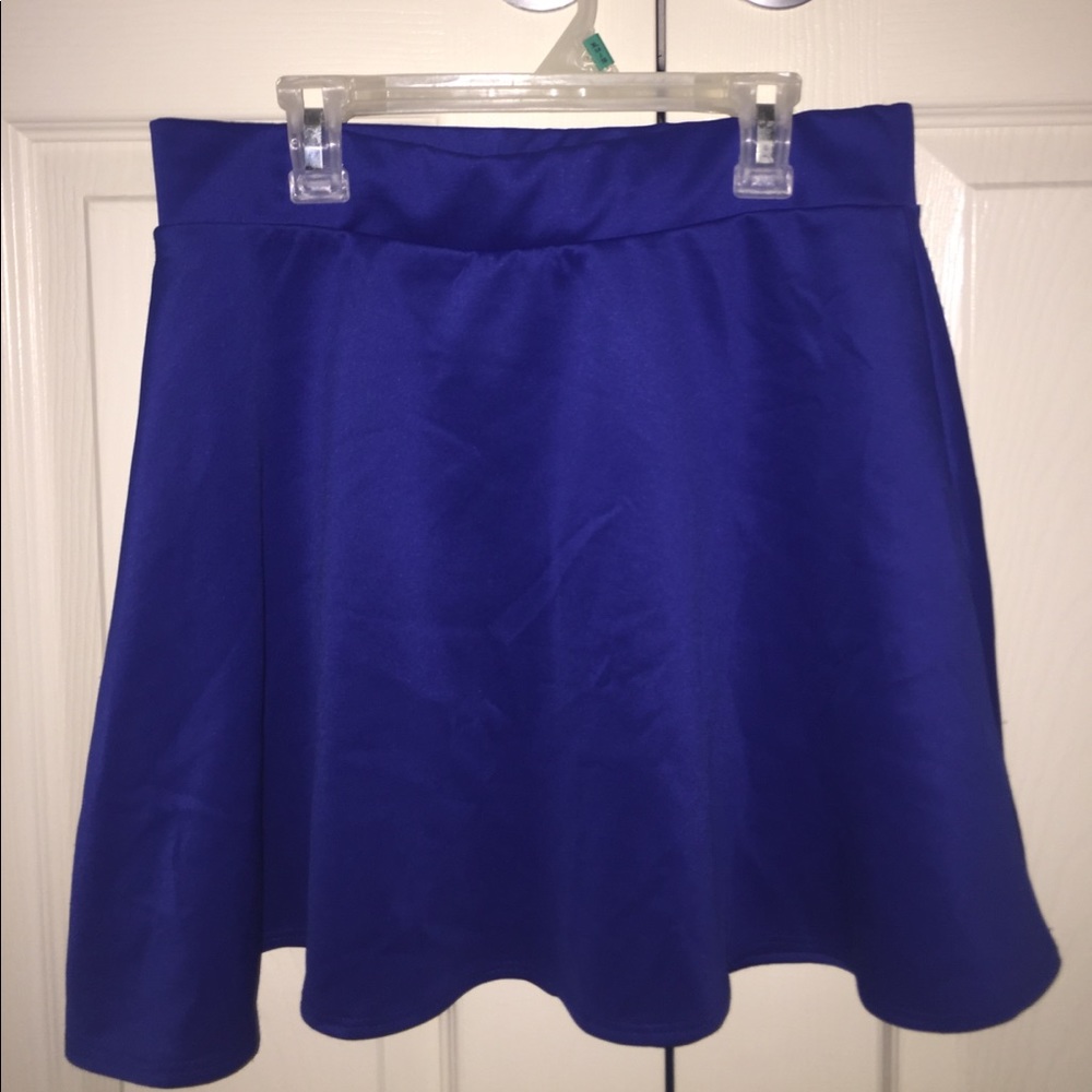 Charlotte Russe Royal Blue Skater Skirt