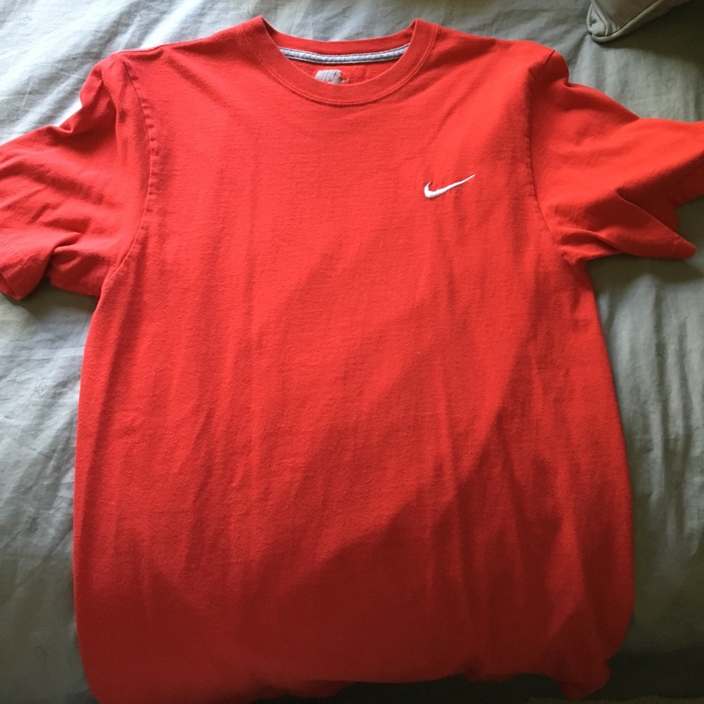 Red nike shirt