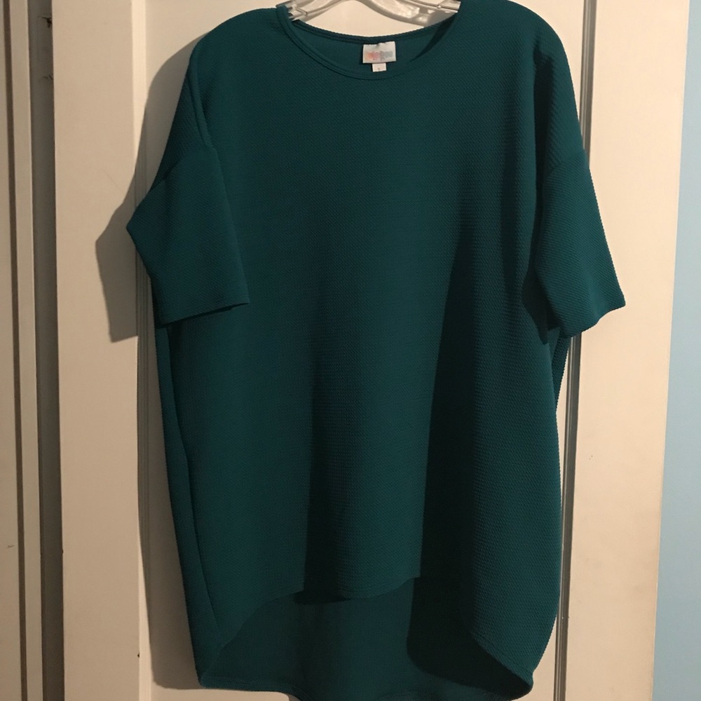 EUC Lularoe Small Blue Green Irma, S