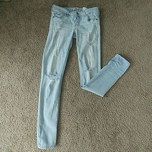 Hollister low rise light blue jeans