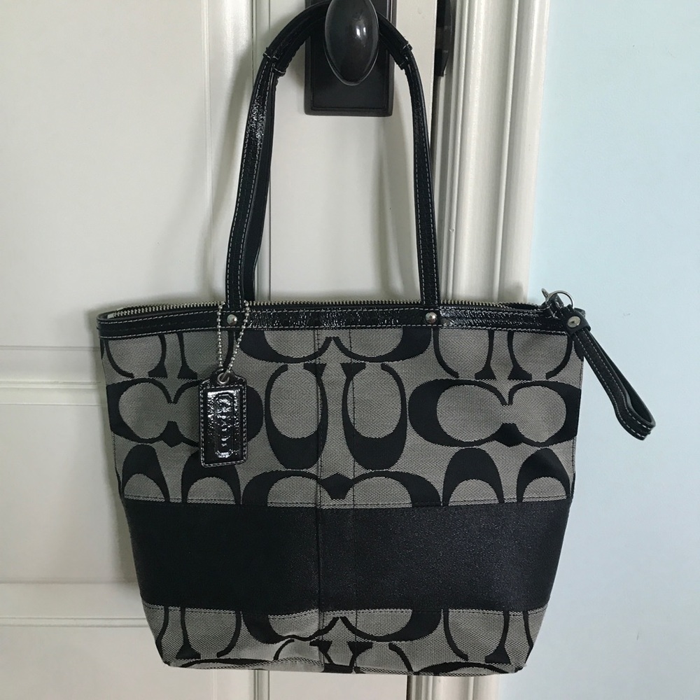Black coach purse