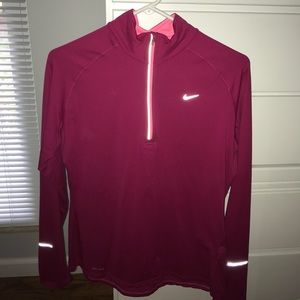 Pink Nike Dri-Fit Quarter Zip