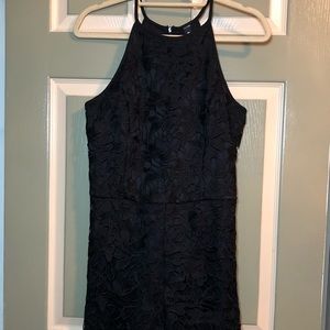 Black design lab lace romper